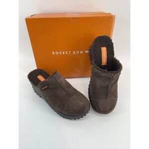 Rocket Dog Fran Chocolate Nubuck Platform Clogs Women’s Size 8 M New in Box